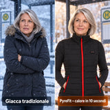 Confronto: giacca invernale classica e Silvaia con riscaldamento