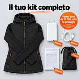 Set completo: Transitor, power bank da 20.000 mAh, cavo di ricarica, sacchetto per il bucato e borsa