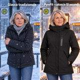 Confronto: giacca invernale classica e Traverso con riscaldamento