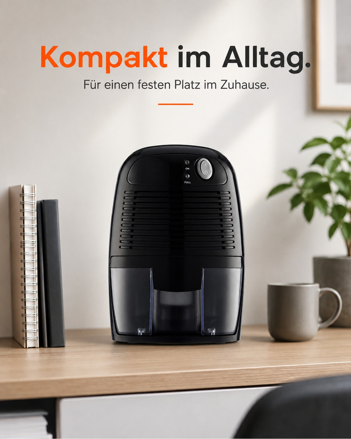 THANKSHARE Mini-Luftentfeuchter – Kompaktes Format im Alltag