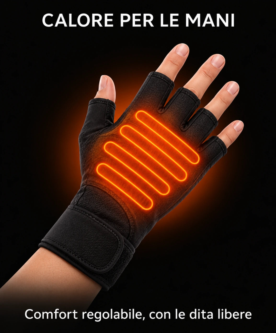 Calore per le mani, dita libere