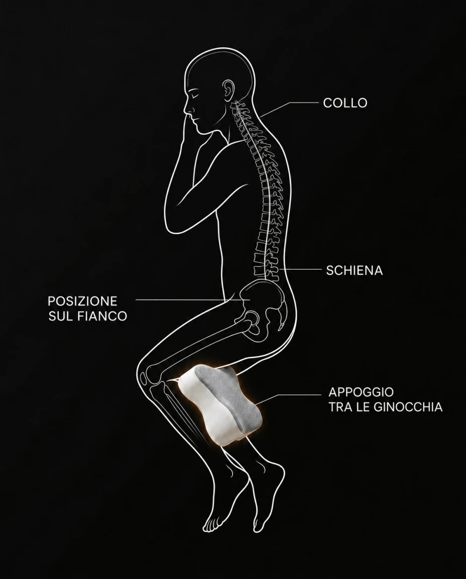 Pensato per una posizione comoda sul fianco