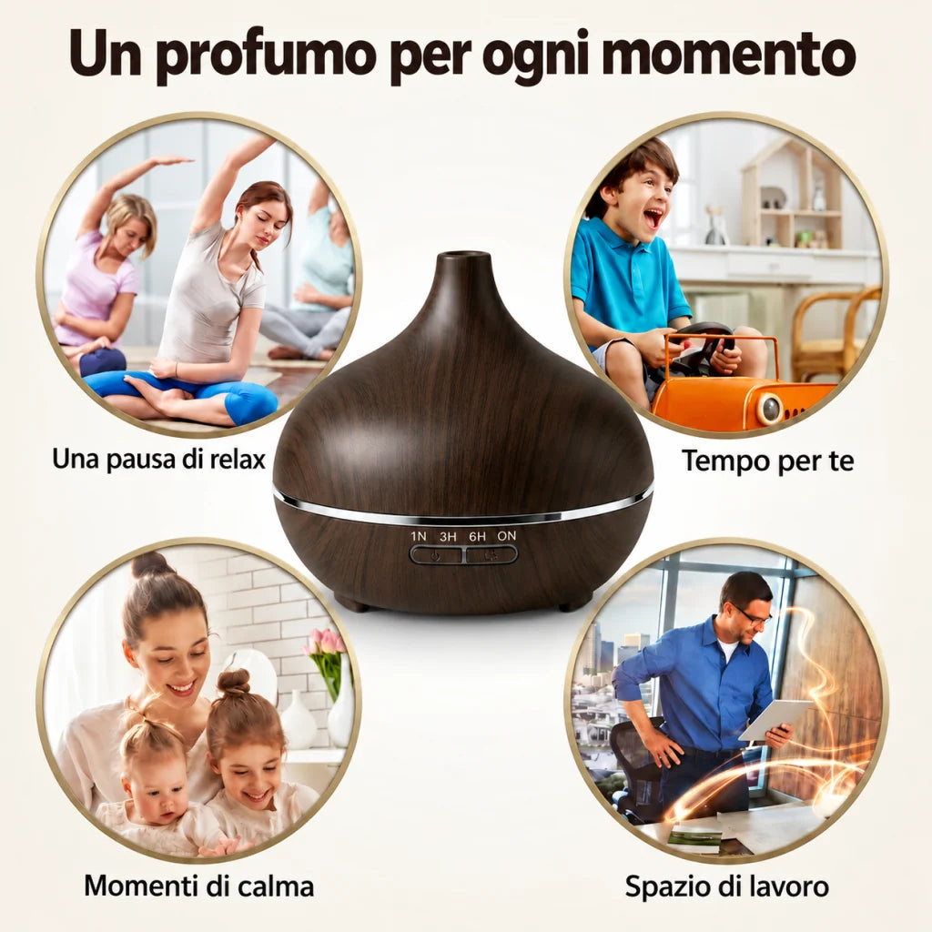 Una finitura effetto legno, facile da abbinare