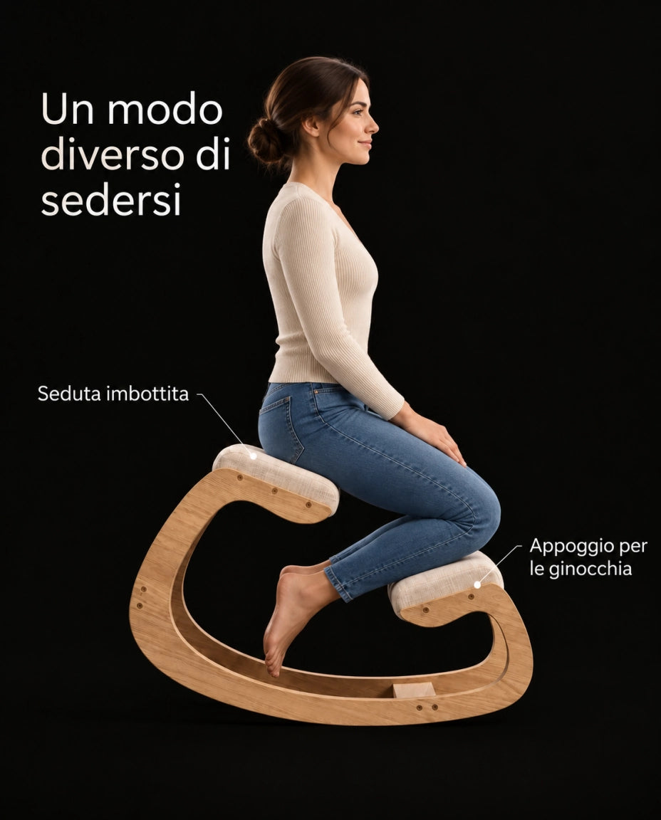 Una seduta inclinata per una posizione diversa