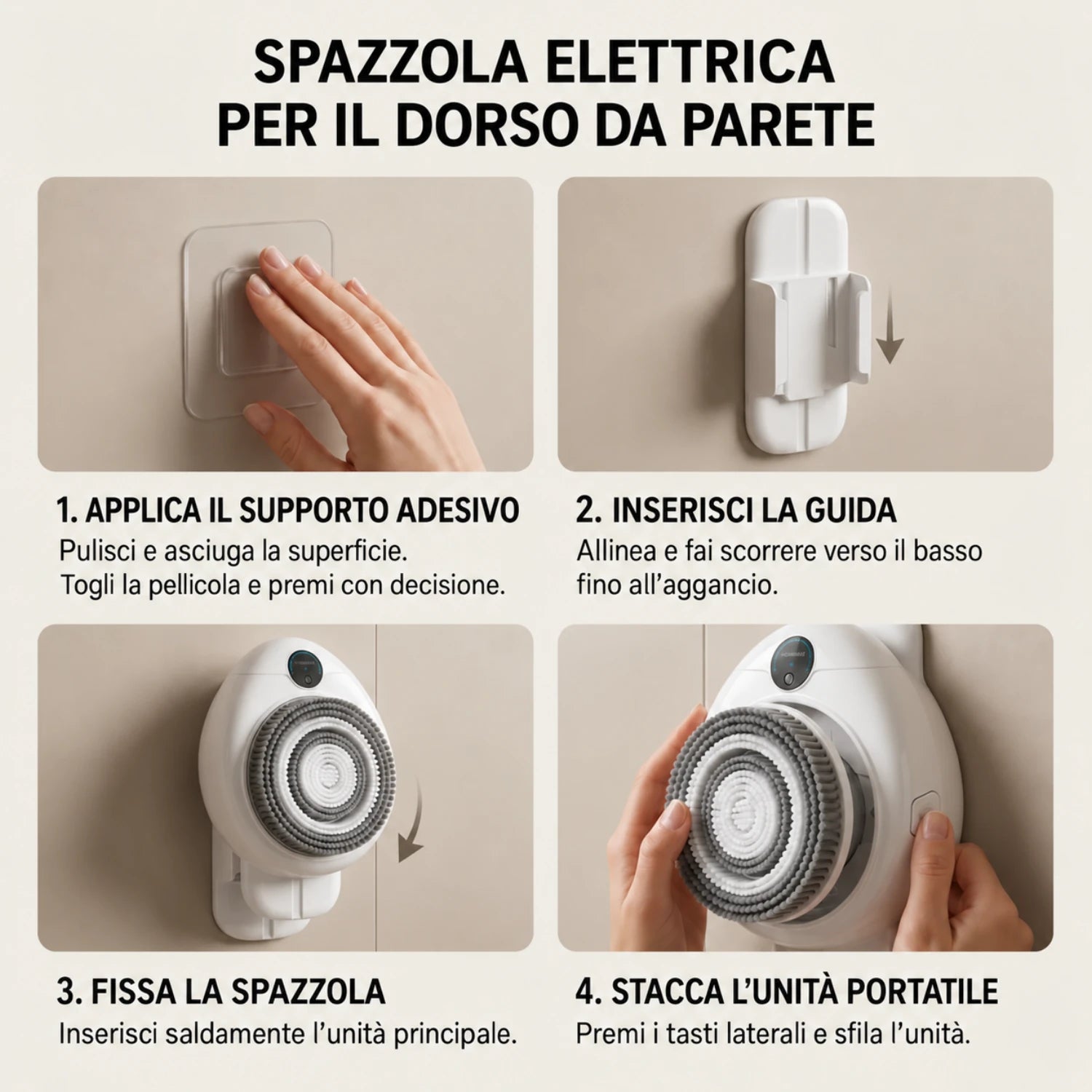 Facile da montare e rimuovere