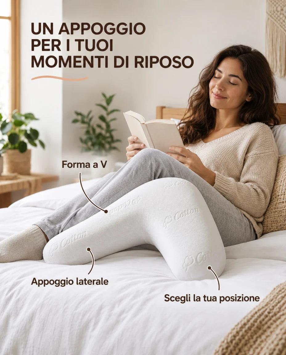 Sagomato per un appoggio confortevole