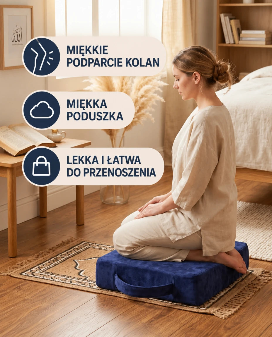 Poduszka stworzona jako podparcie kolan