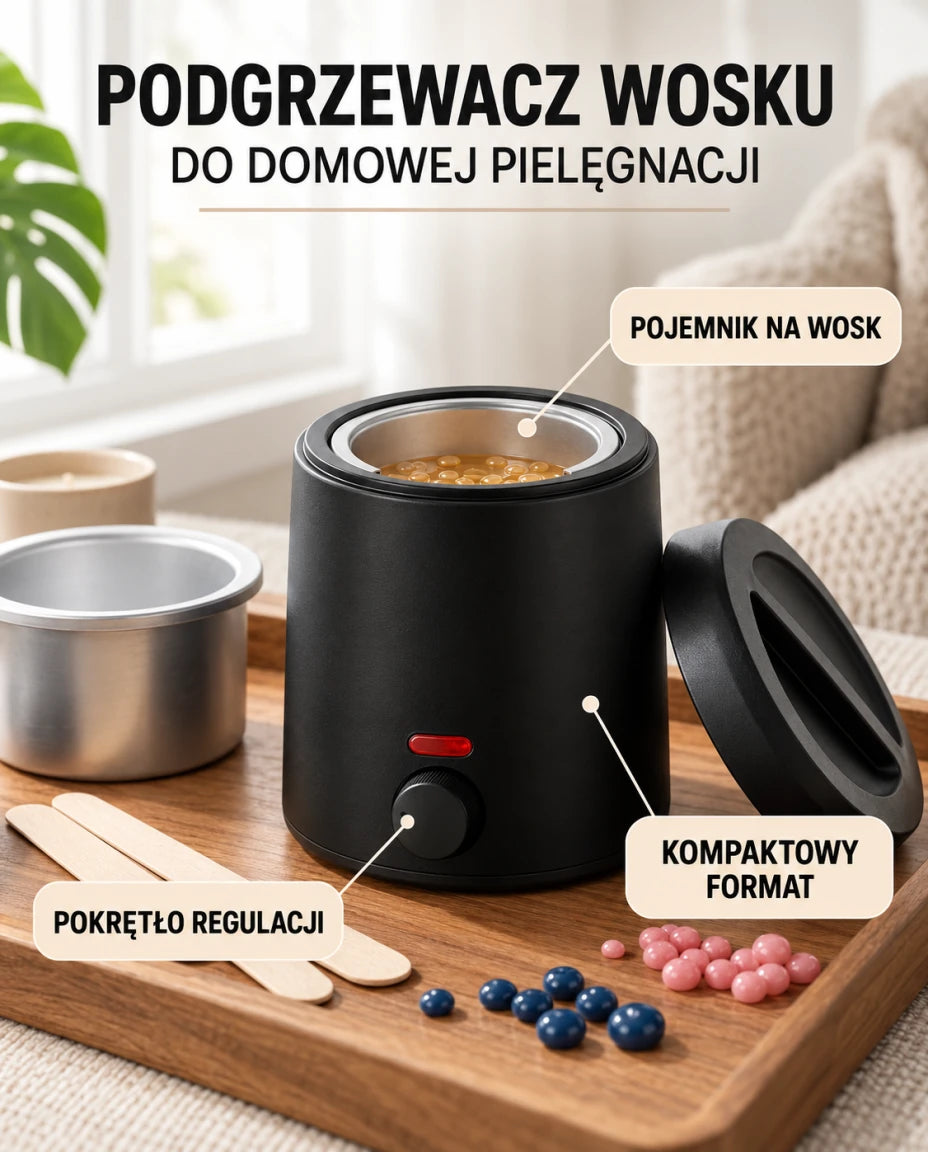 Regulowane ciepło do domowej depilacji