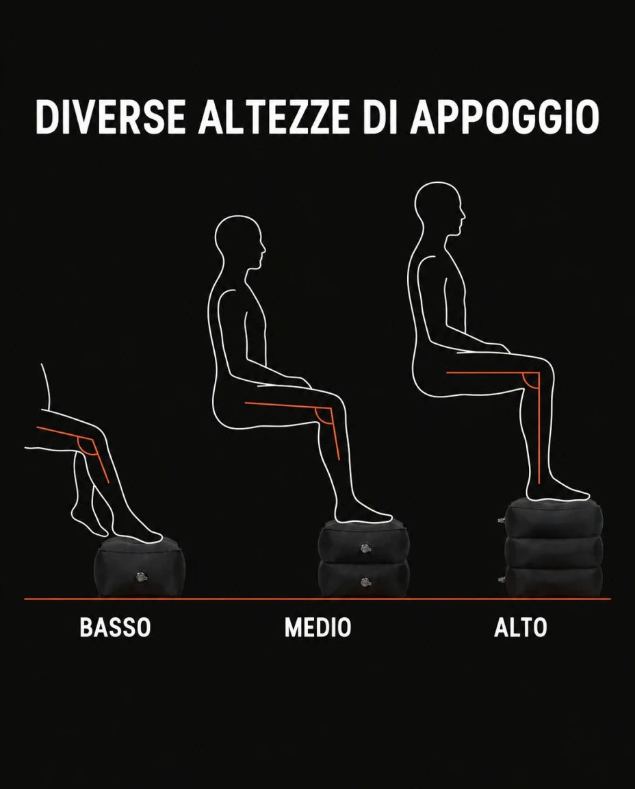 Altezza regolabile per trovare il tuo appoggio