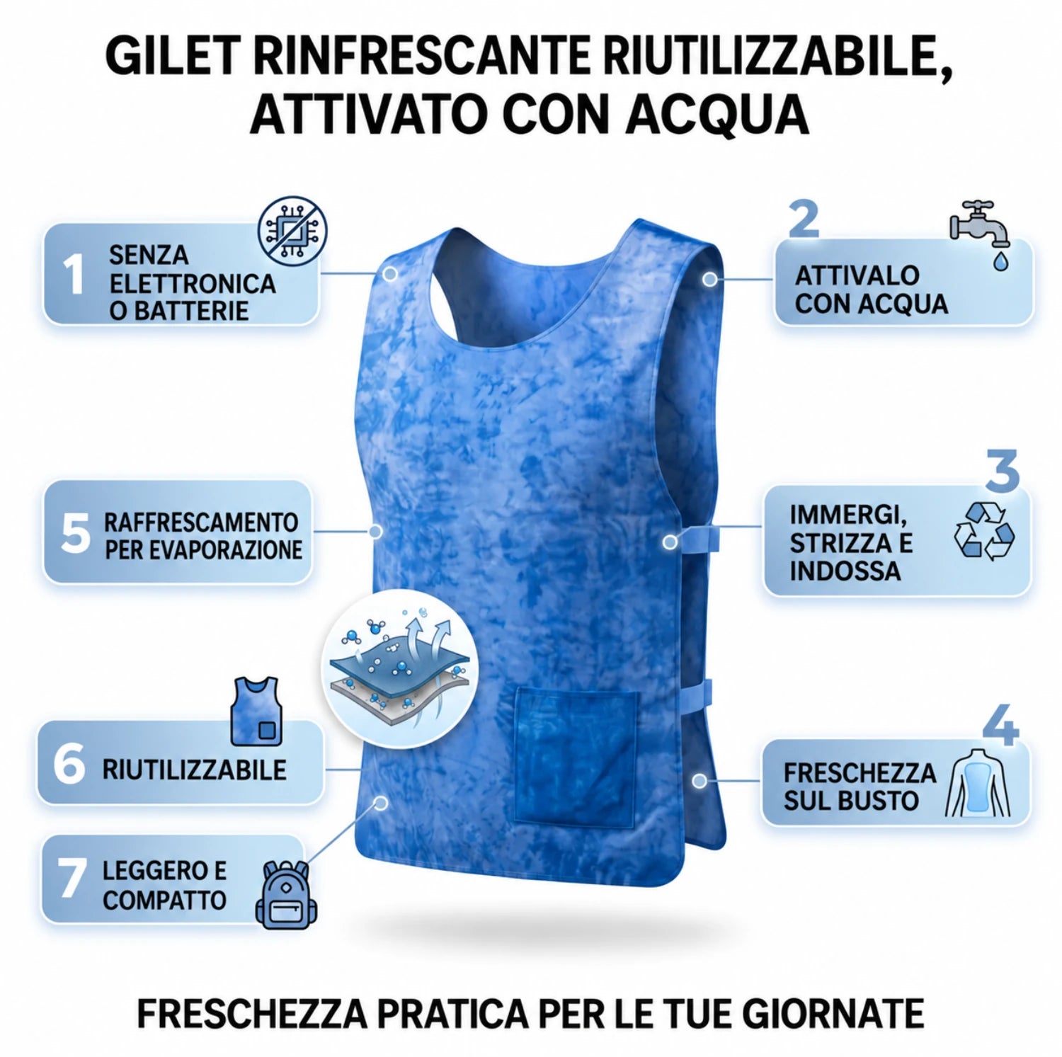 Per il lavoro all'aperto e le attività quotidiane