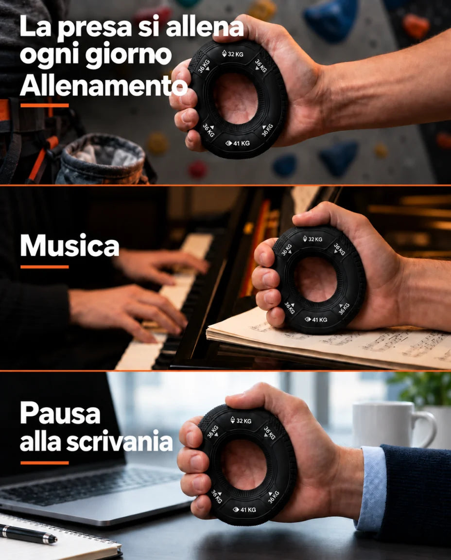 La presa si allena anche fuori dalla palestra