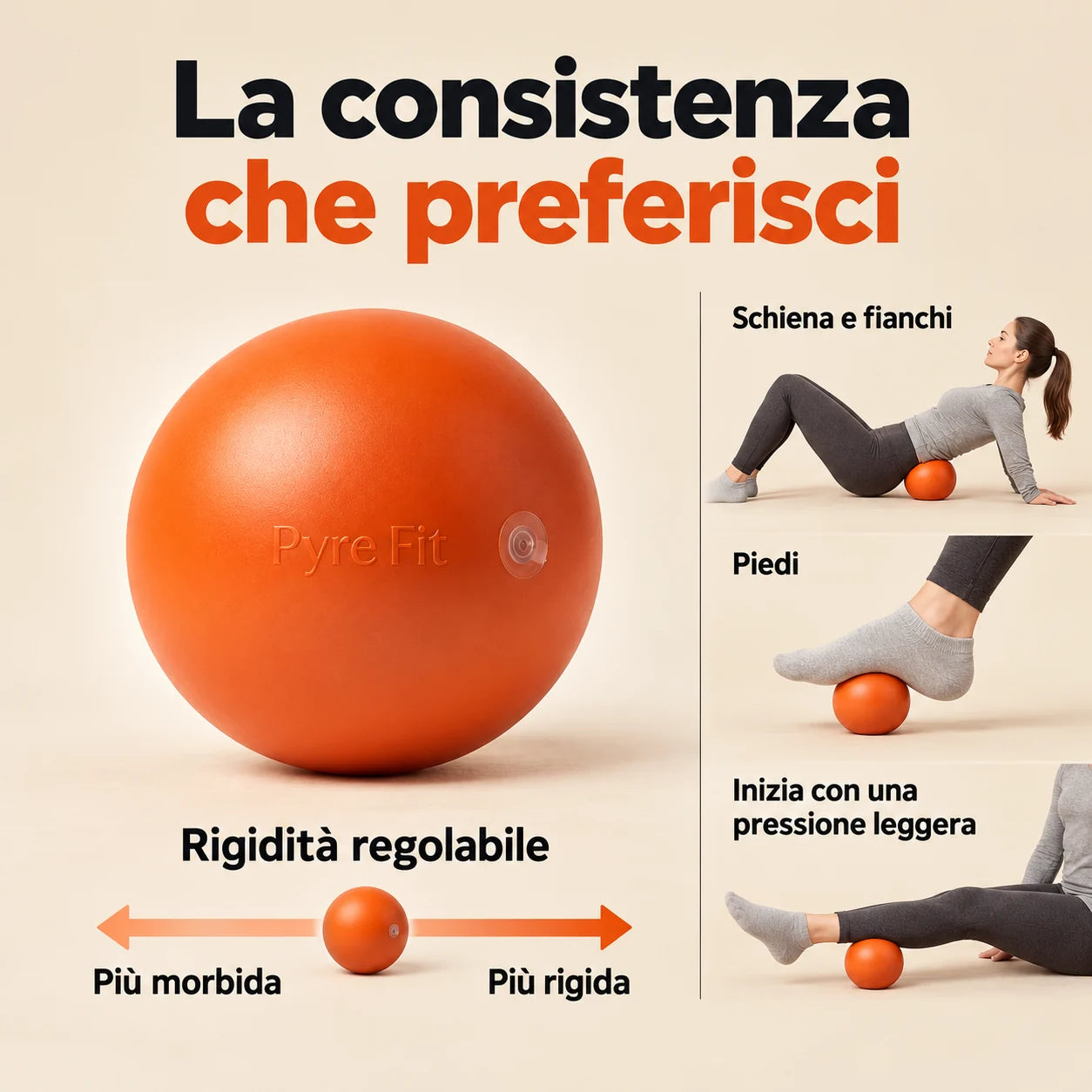 Regola la consistenza secondo le tue preferenze
