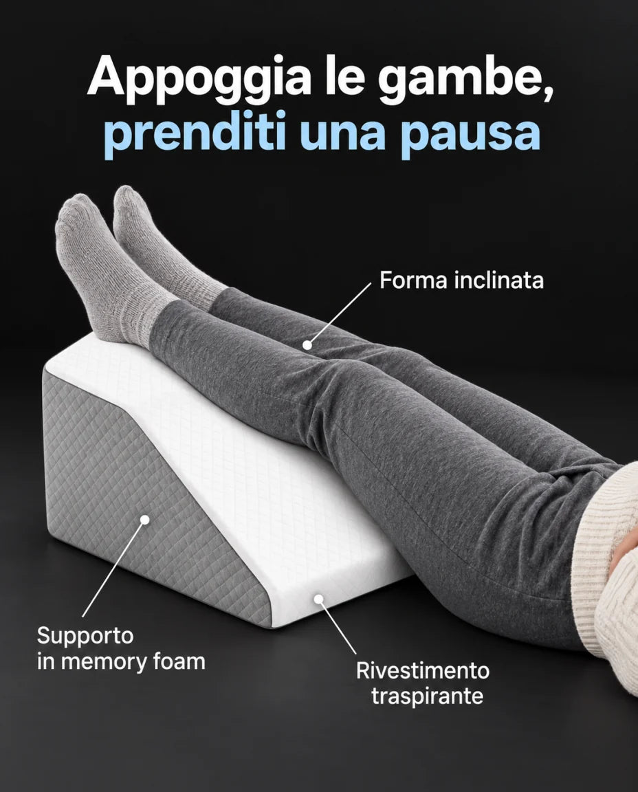 Gambe rialzate, un appoggio comodo