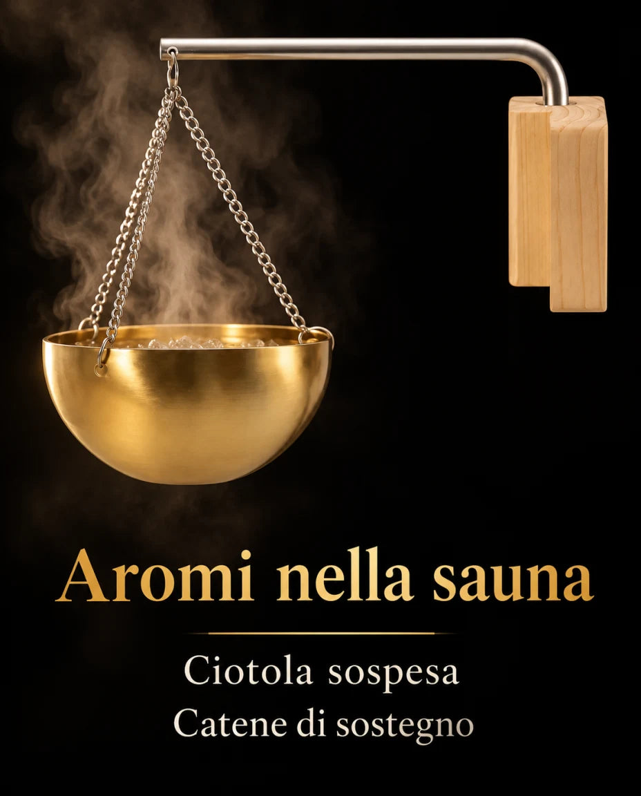 Una ciotola per diffondere il profumo in sauna