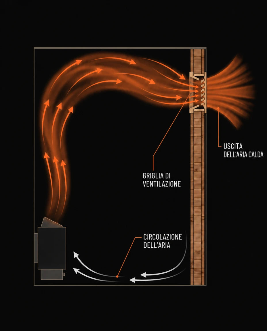 Una griglia che completa la ventilazione