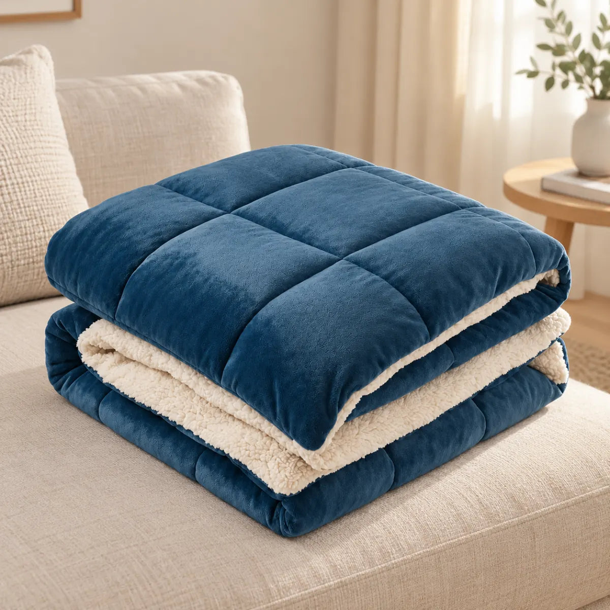 Coperta reversibile in pile — vista del prodotto