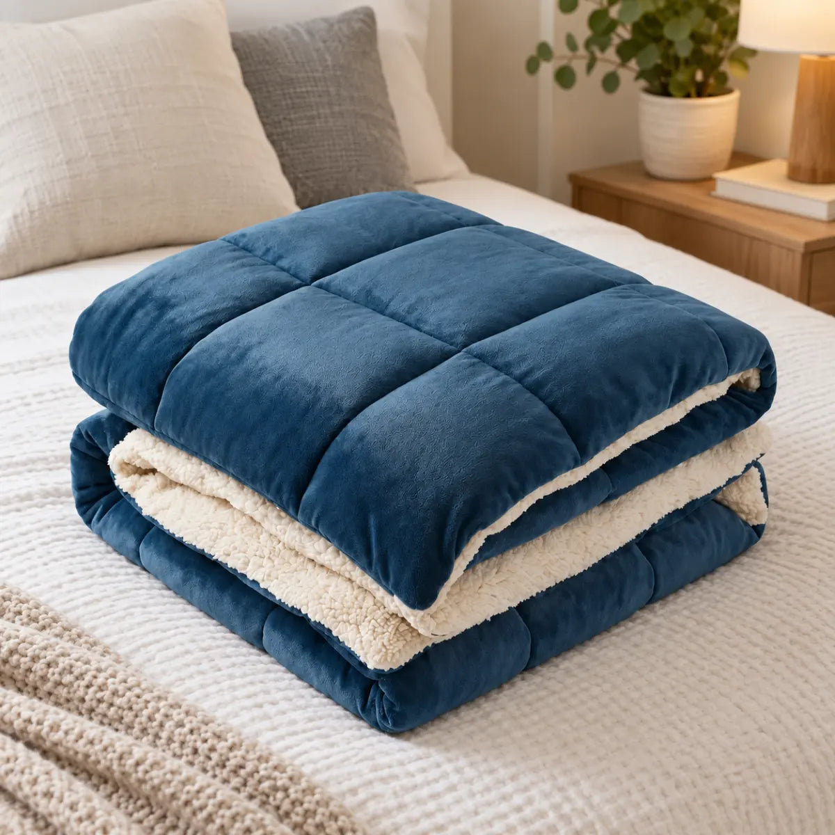 Coperta reversibile in pile — contenuto della confezione