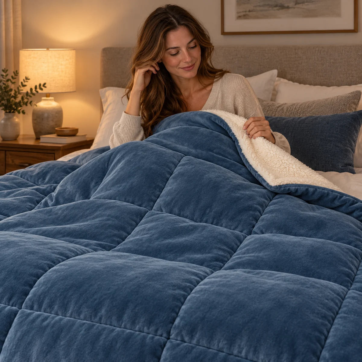 Coperta reversibile in pile — comfort personale