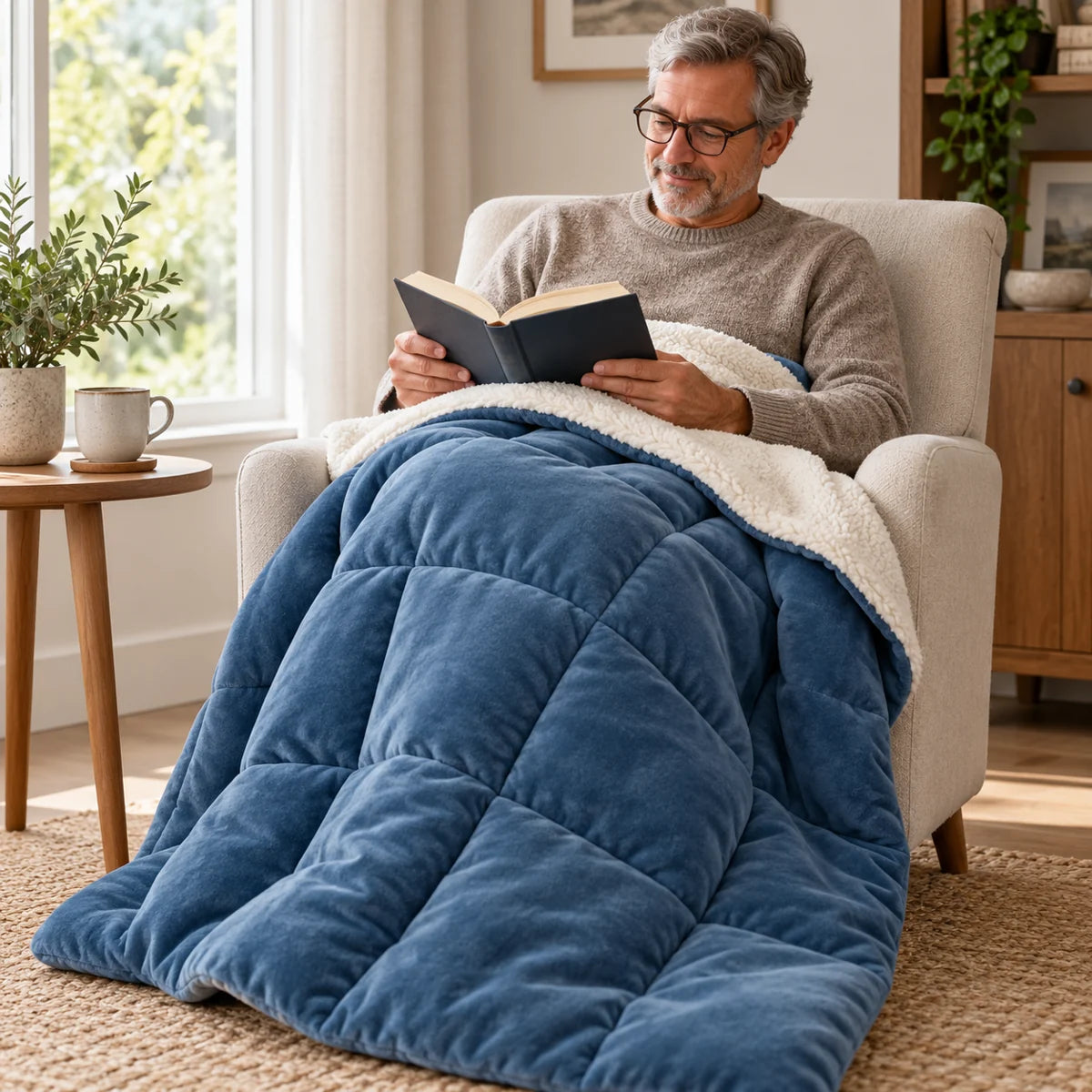 Coperta reversibile in pile — utilizzo
