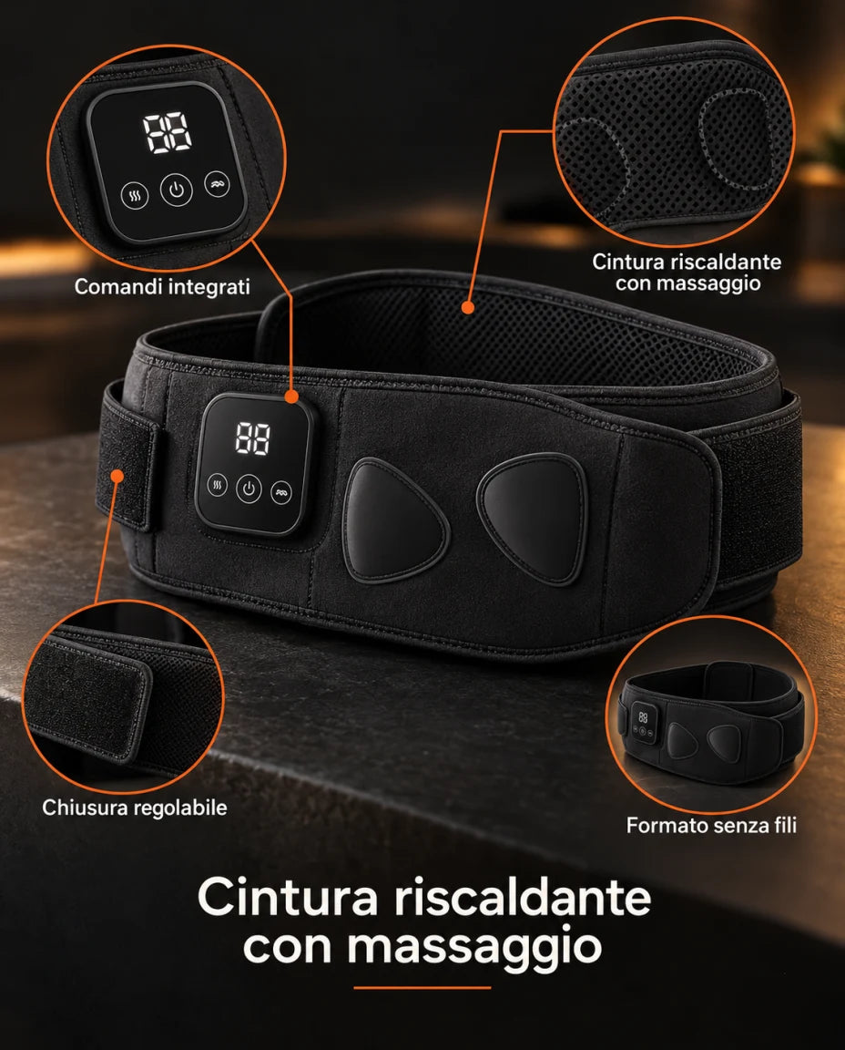 Cintura riscaldante con massaggio