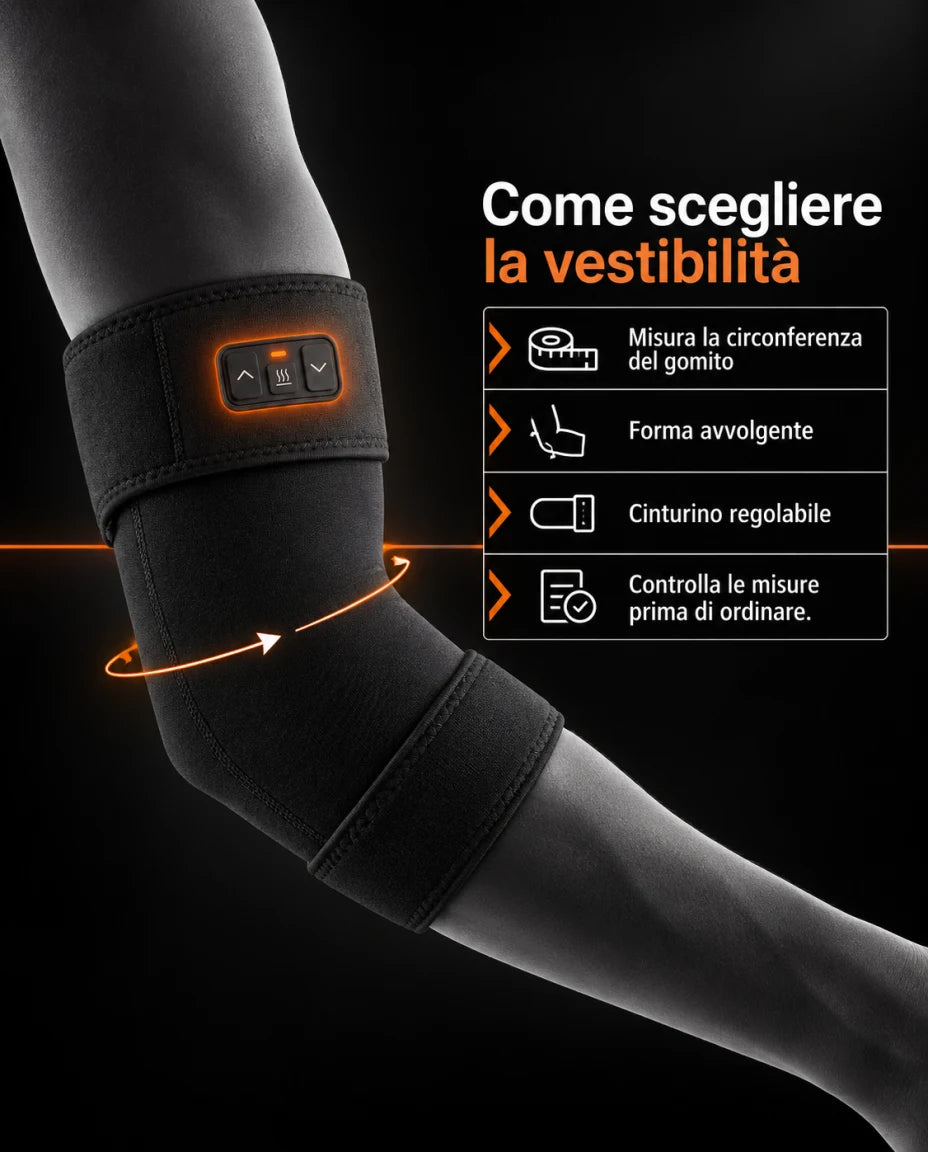 Fascia riscaldante per il gomito – Come scegliere la vestibilità