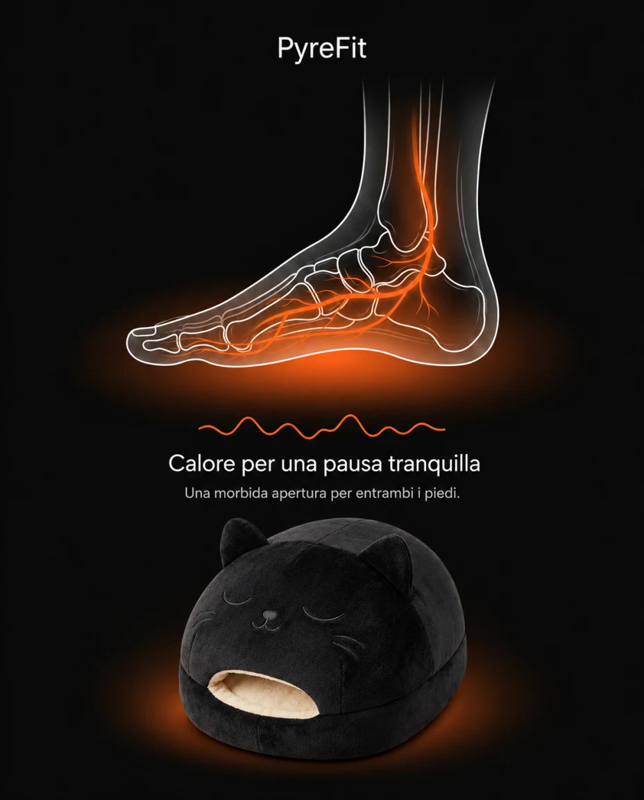 Scaldapiedi a forma di gatto – Calore per una pausa tranquilla