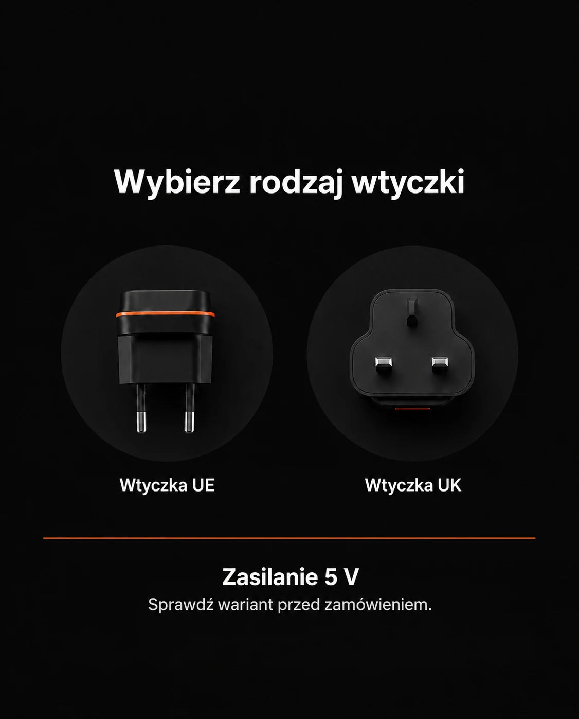 Maska na twarz – Wybierz rodzaj wtyczki