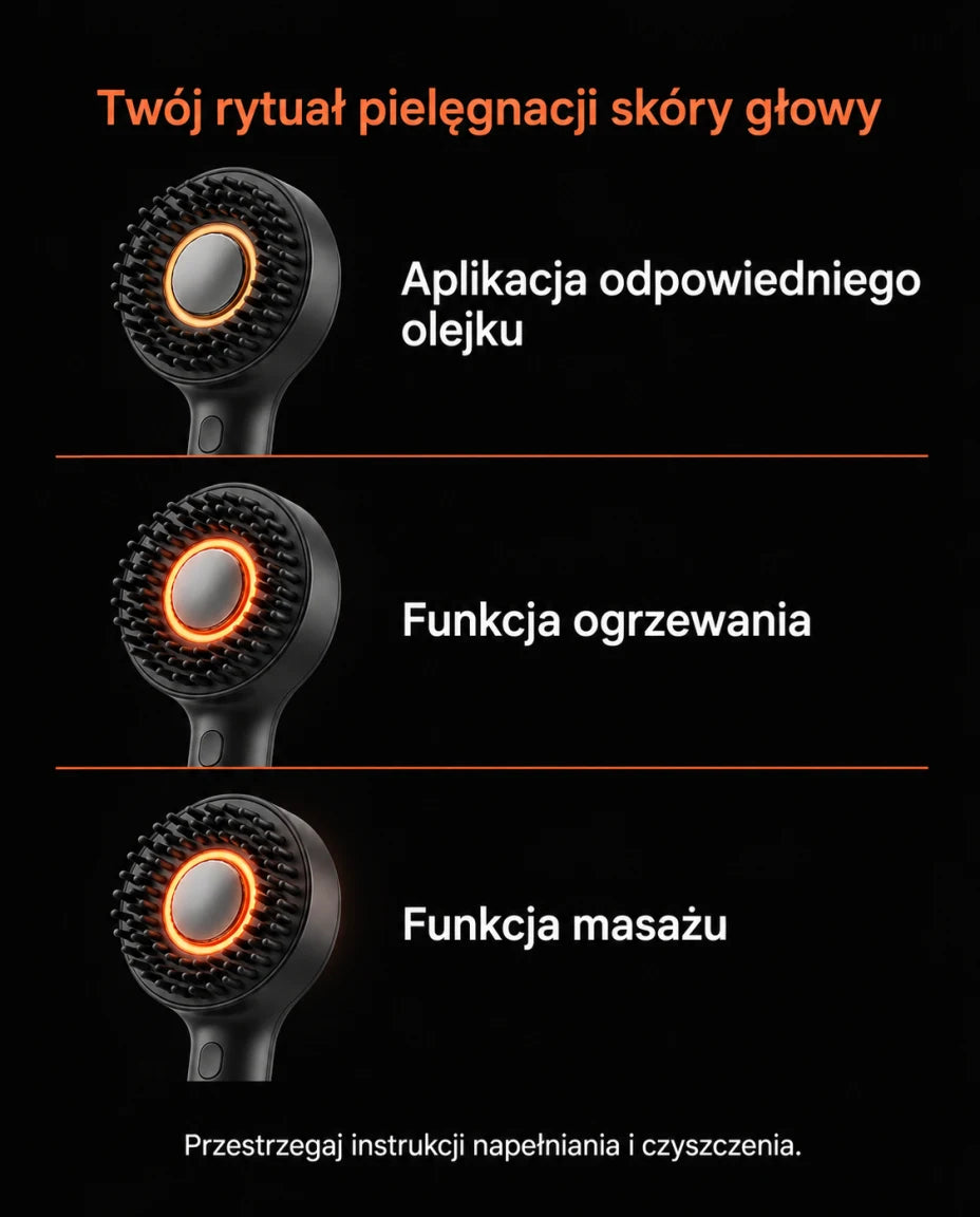 Szczotka do skóry głowy z aplikatorem olejku – Twój rytuał pielęgnacji skóry głowy