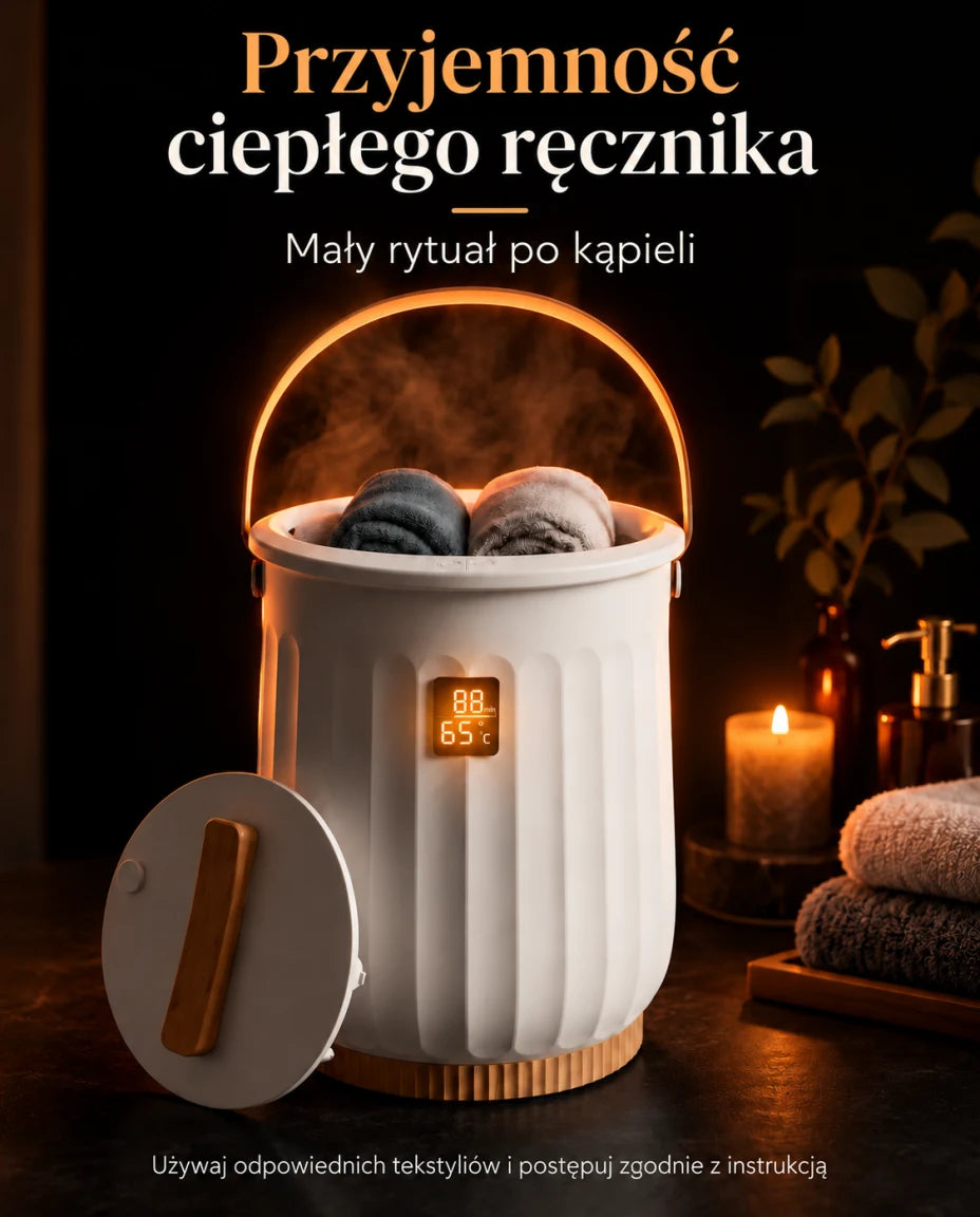 Ciepły ręcznik po kąpieli
