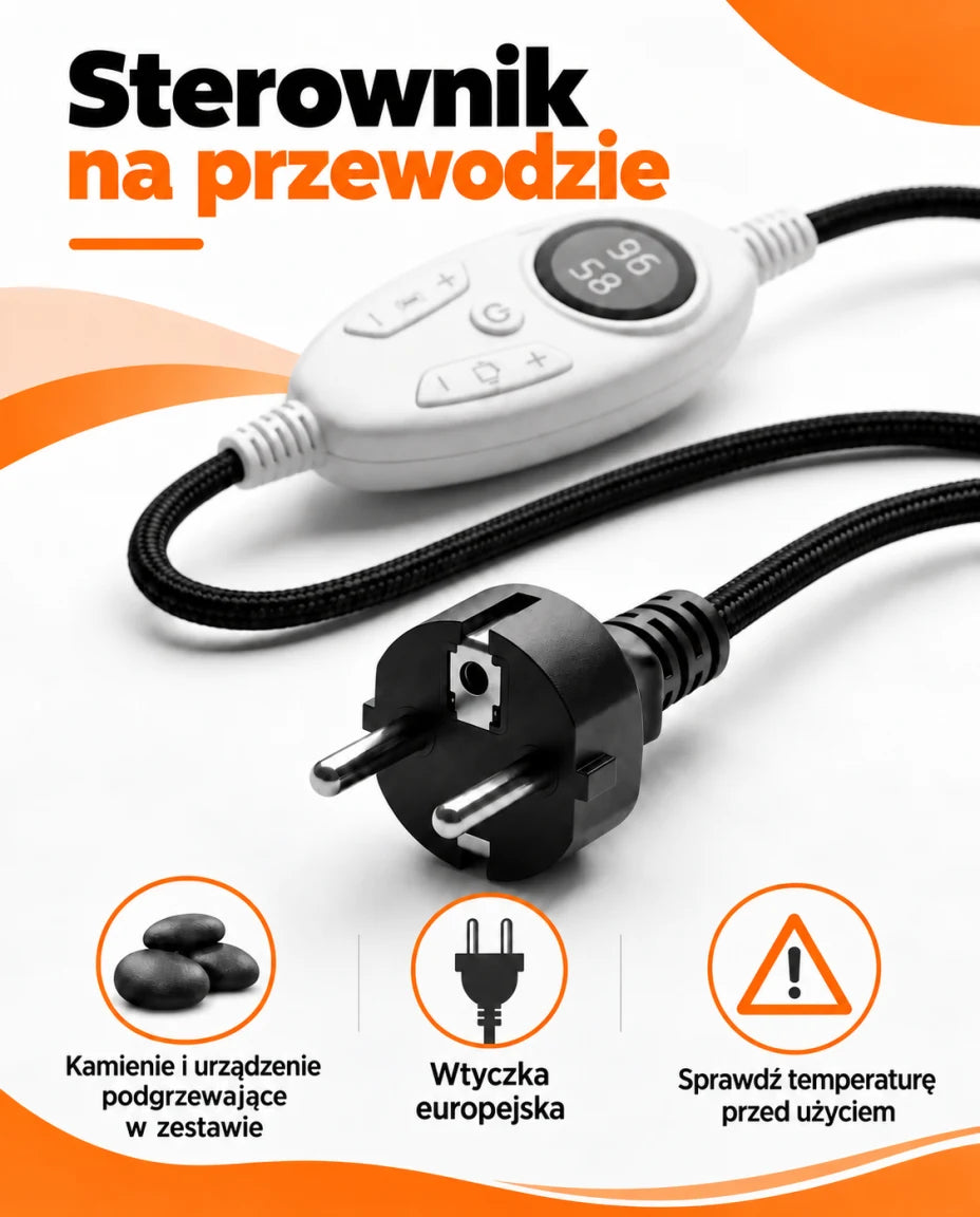 Podłączenie i sterownik zestawu Hot Stone