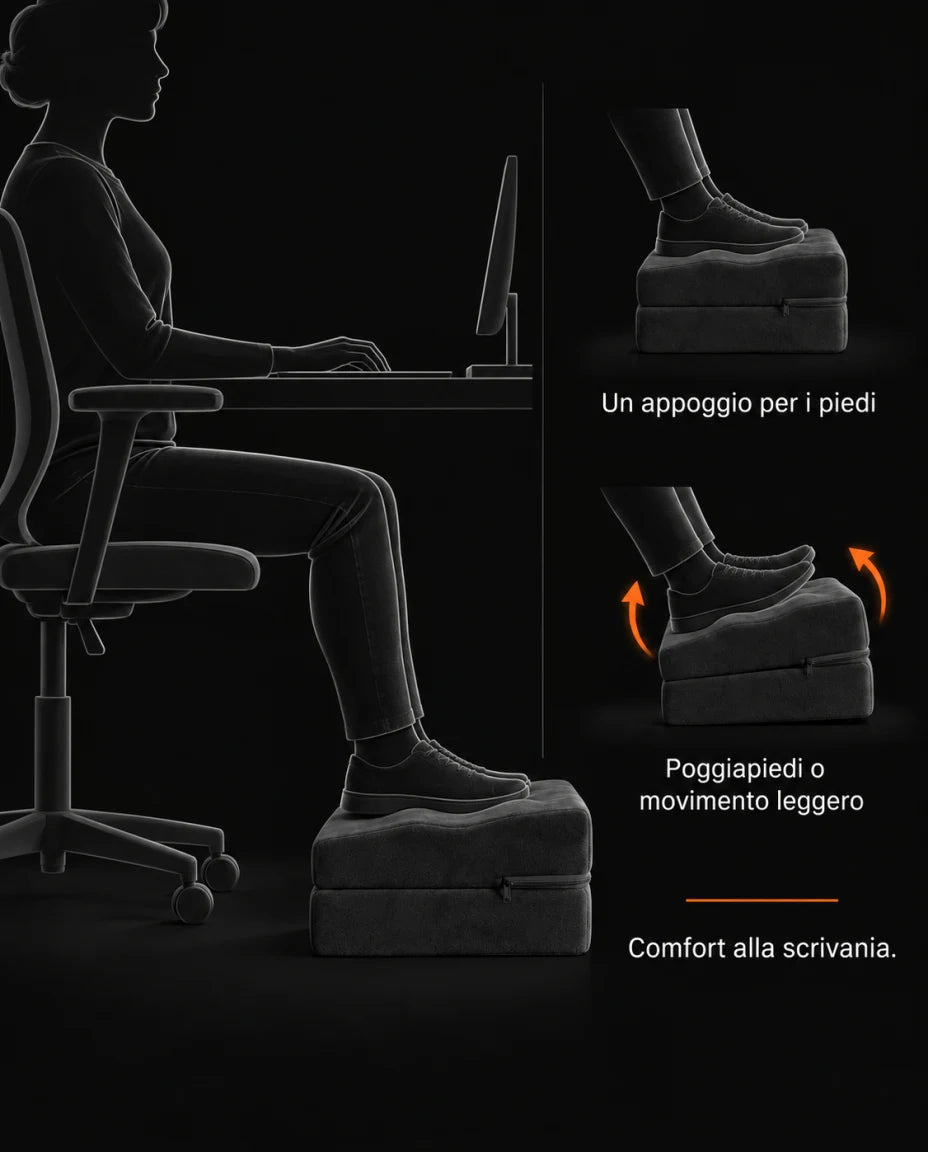 Un appoggio per i piedi