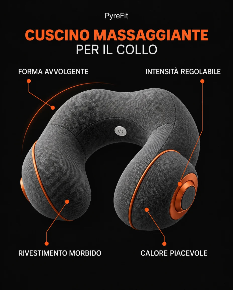 CUSCINO MASSAGGIANTE PER IL COLLO