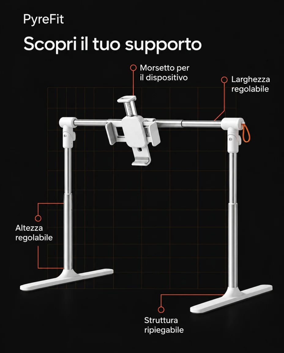 Scopri il tuo supporto — Altezza regolabile