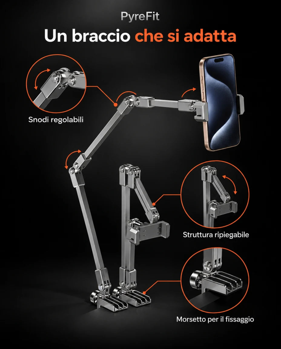 Un braccio che si adatta — Snodi regolabili