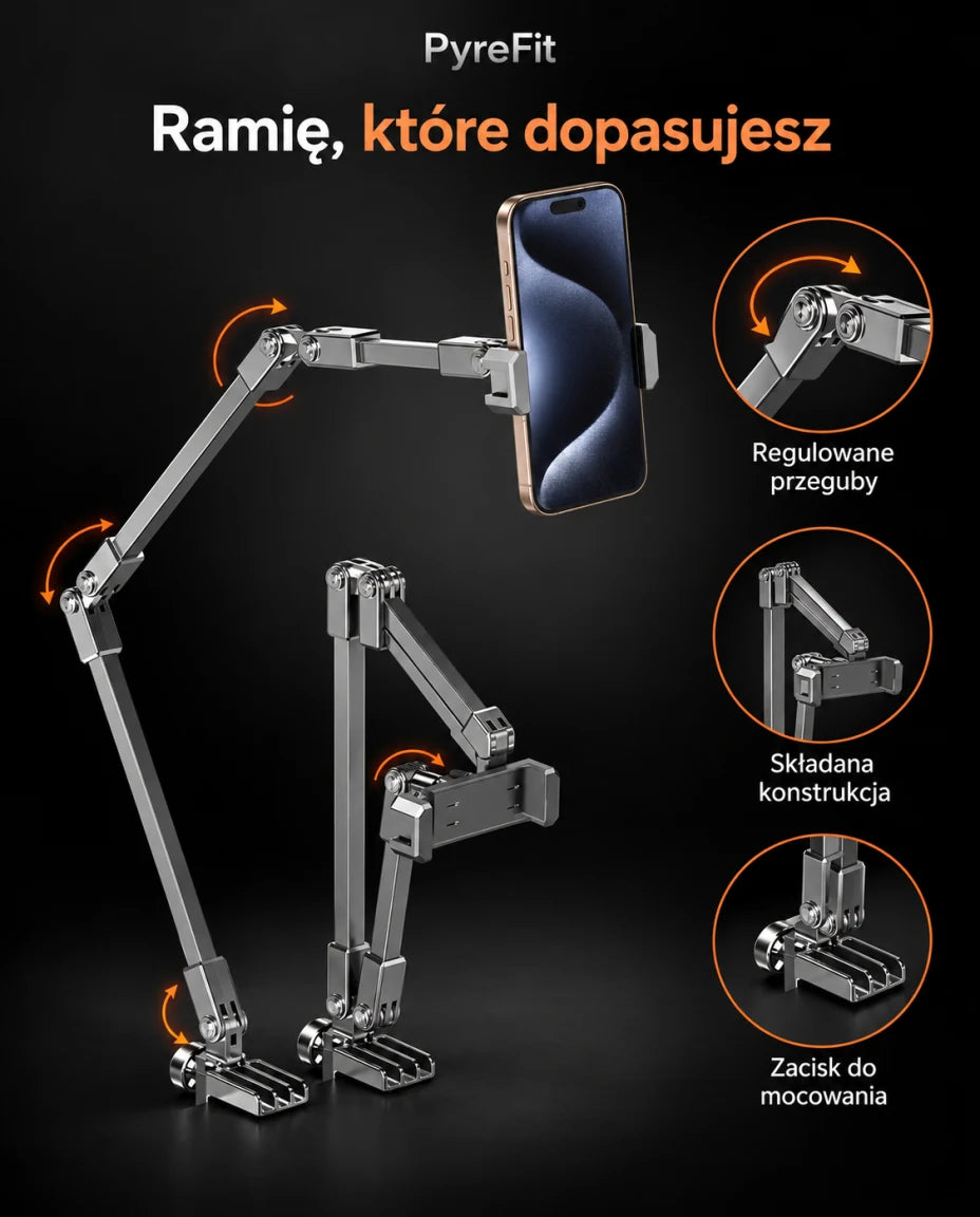 Ramię, które dopasujesz — Regulowane przeguby