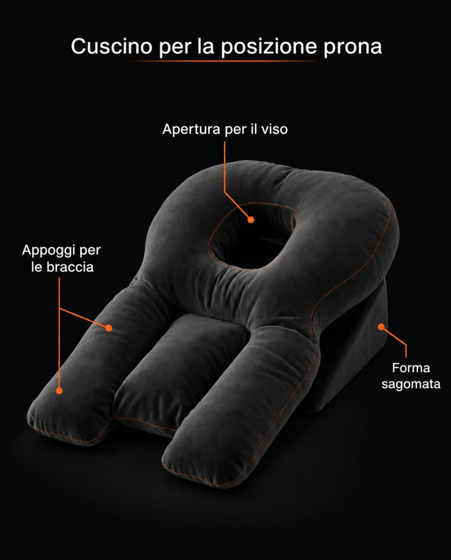 Cuscino per la posizione prona