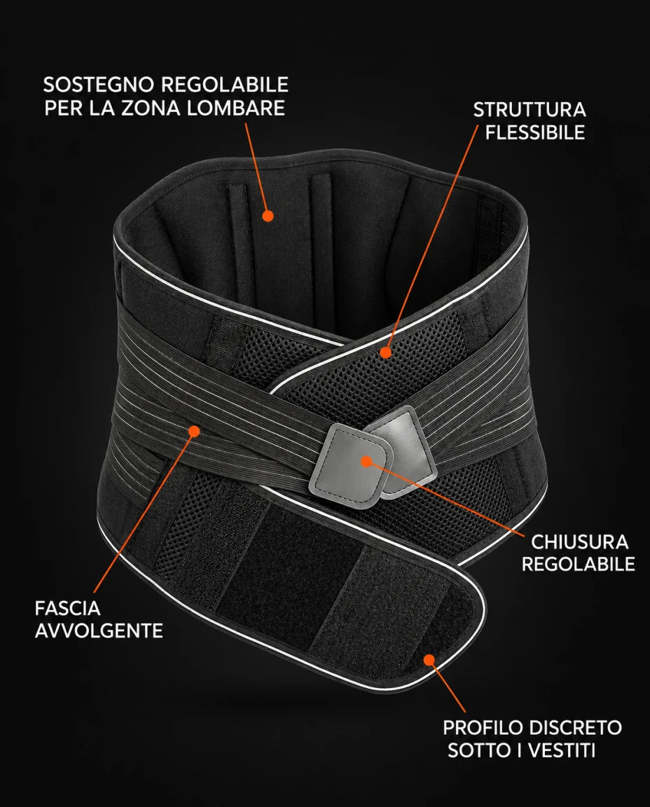 Sostegno regolabile per la zona lombare