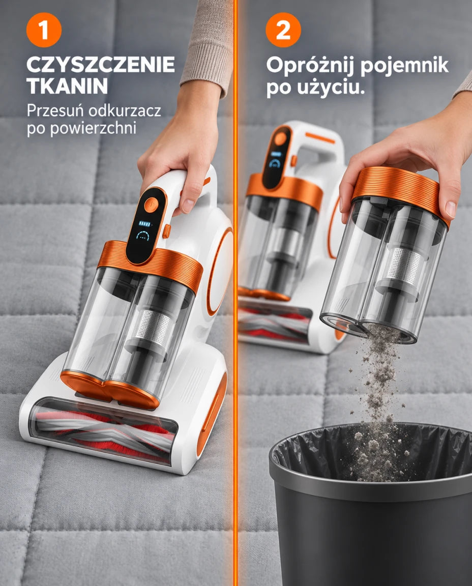 Odkurzacz do materacy i tkanin — Czyszczenie tkanin