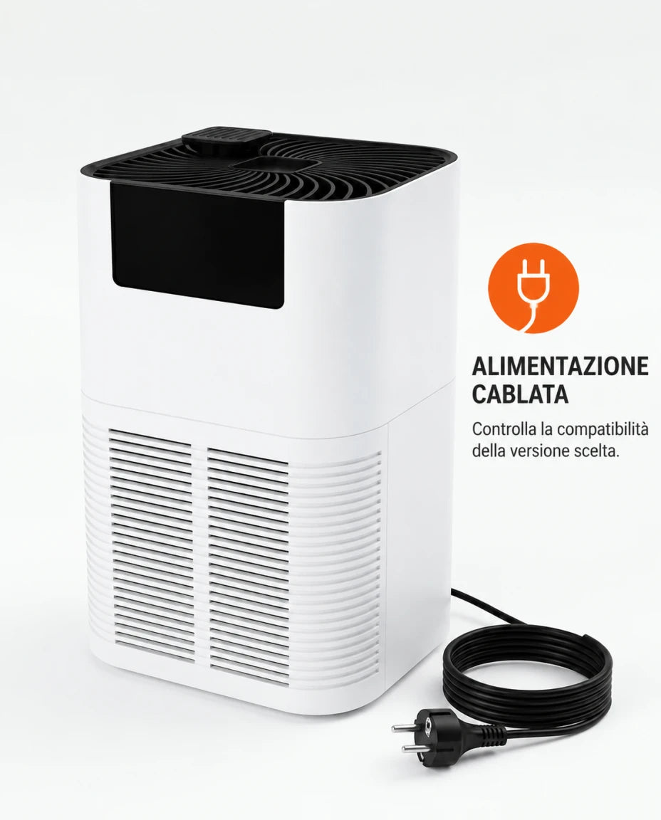 Purificatore d’aria — Alimentazione cablata