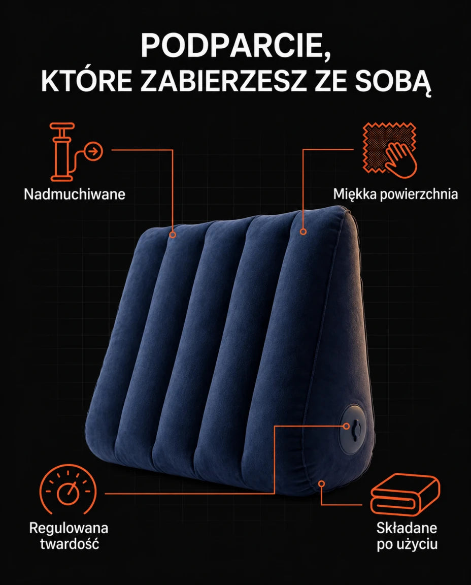 Nadmuchiwana poduszka podróżna — Podparcie, które zabierzesz ze sobą