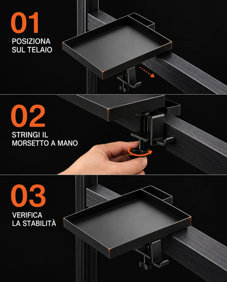 01 POSIZIONA SUL TELAIO