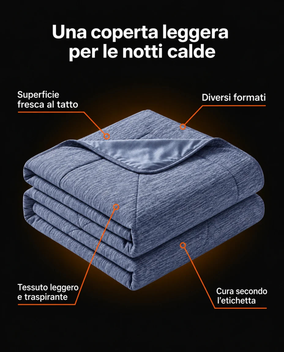 Una coperta leggera per le notti calde