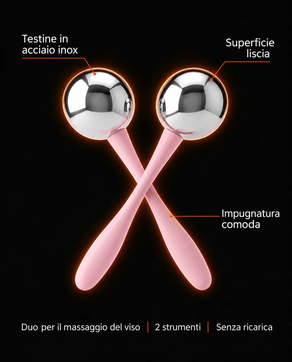 Duo per il massaggio del viso