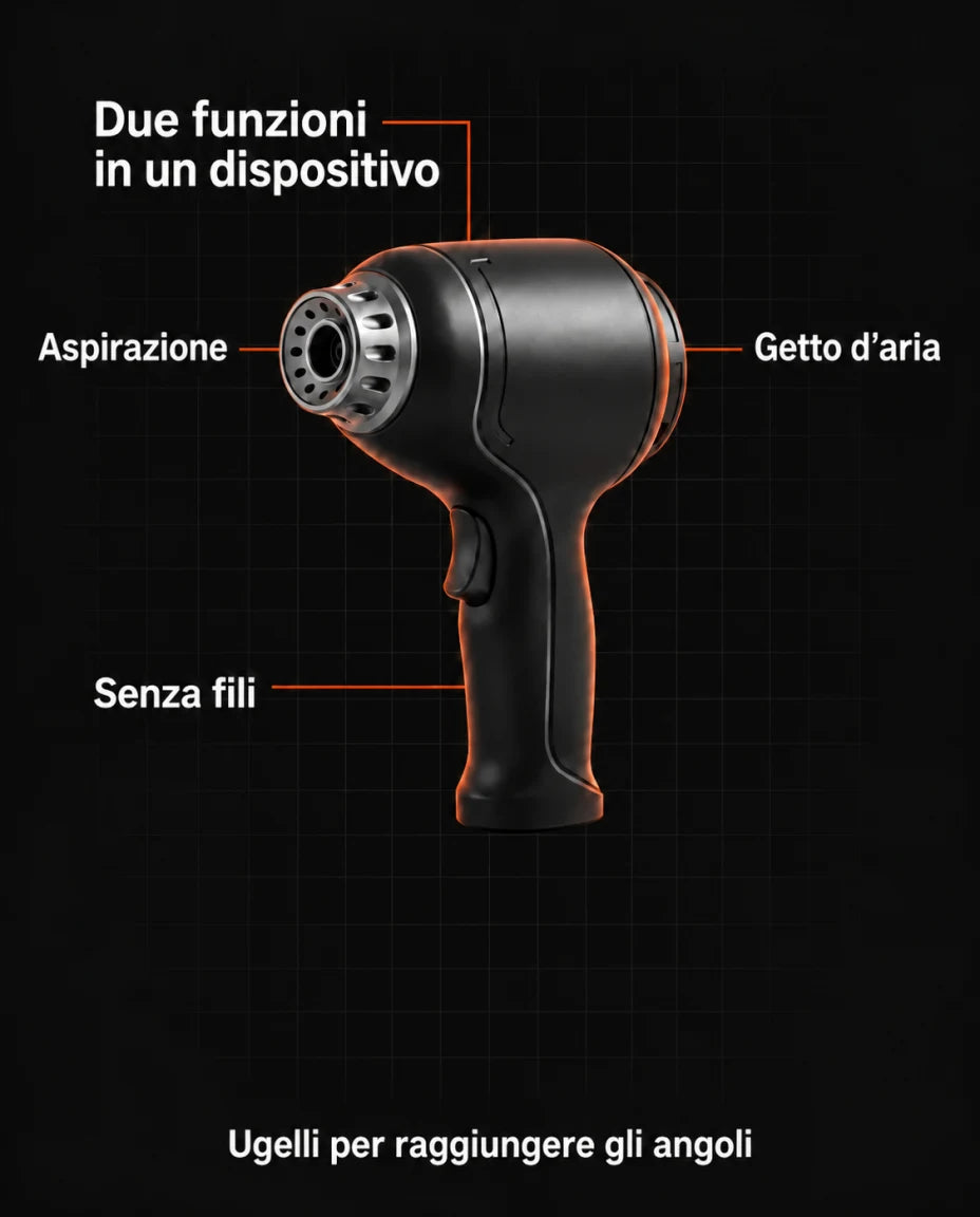 Due funzioni in un dispositivo — Aspirazione