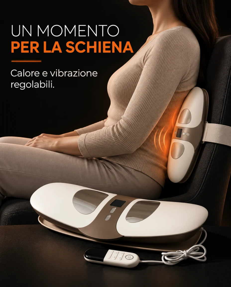 UN MOMENTO PER LA SCHIENA — Calore e vibrazione regolabili