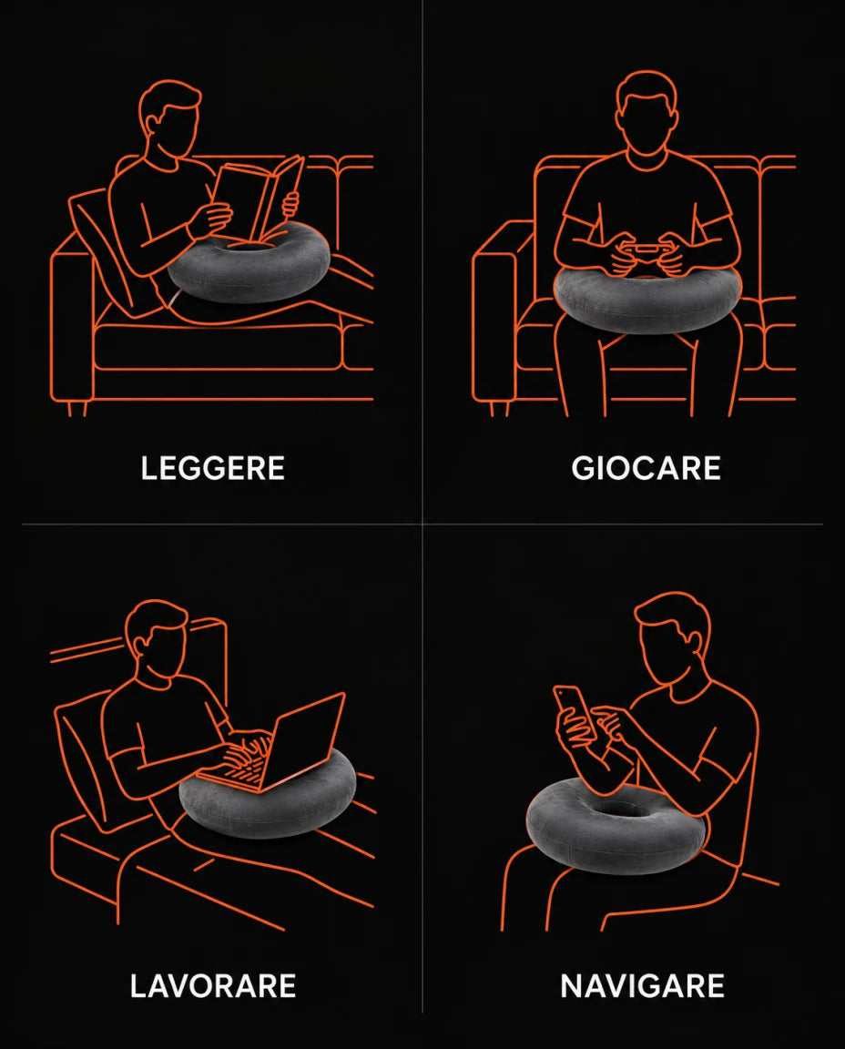 LEGGERE — GIOCARE — LAVORARE — NAVIGARE