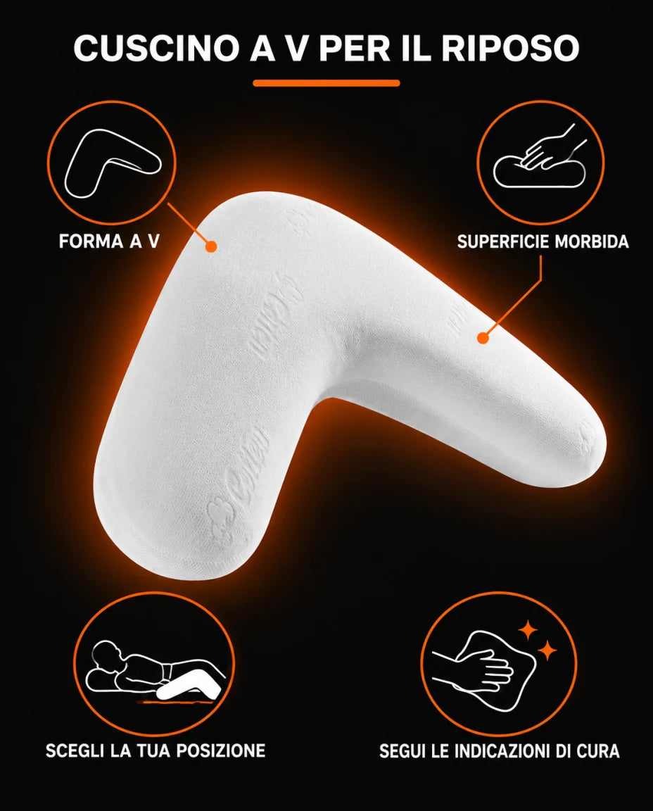 CUSCINO A V PER IL RIPOSO