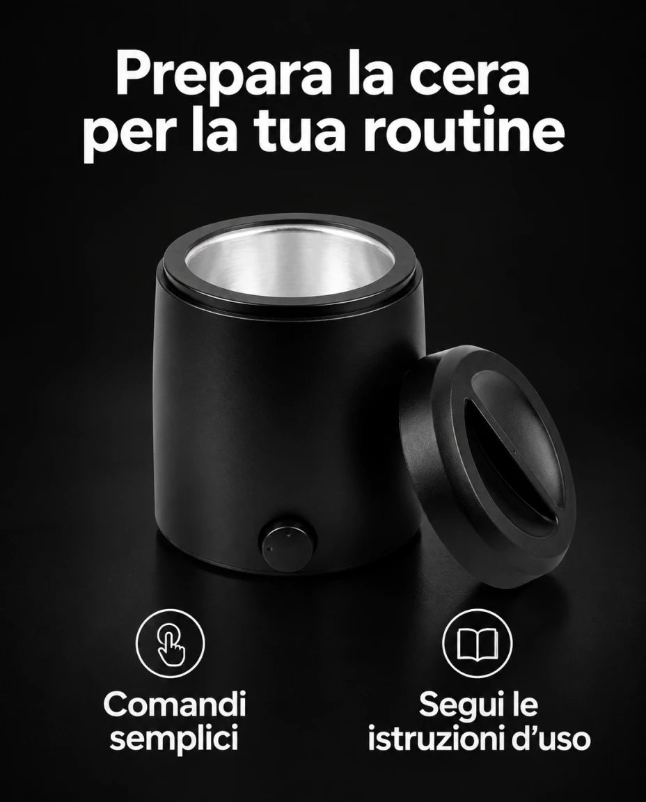 Prepara la cera per la tua routine — Comandi semplici — Segui le istruzioni d’uso