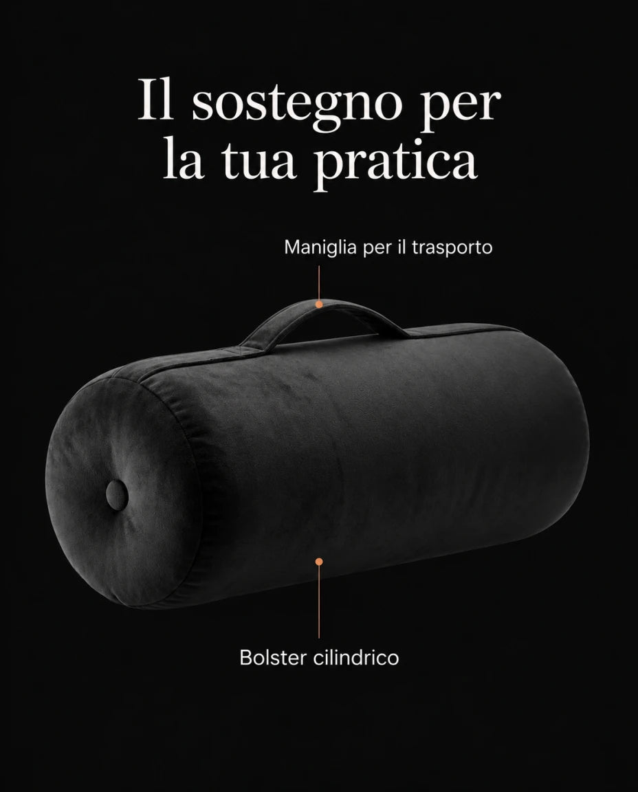Il sostegno per la tua pratica — Bolster cilindrico — Maniglia per il trasporto