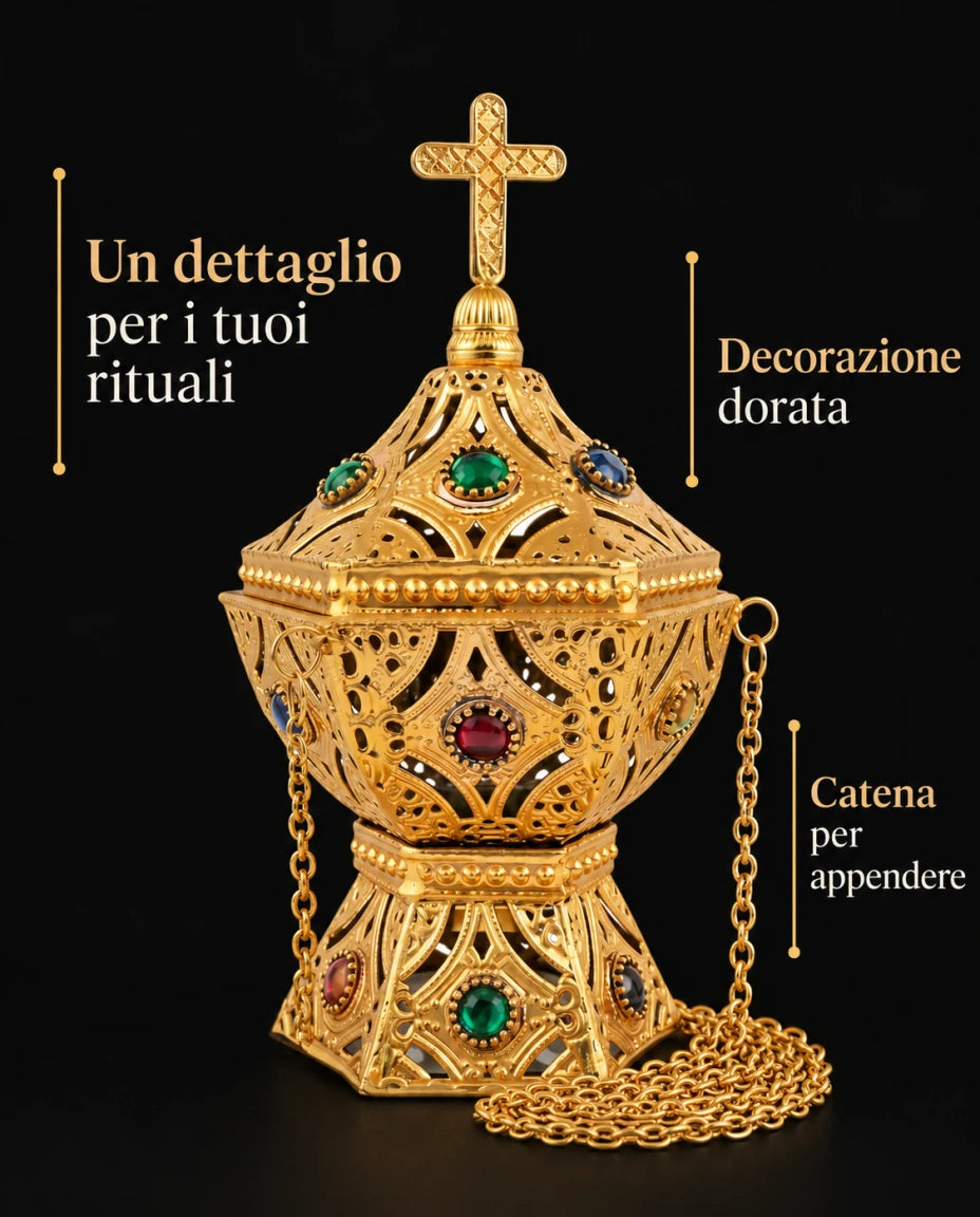 Un dettaglio per i tuoi rituali — Decorazione dorata — Catena per appendere